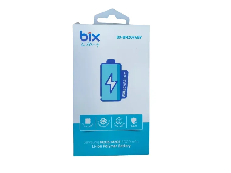Bix Samsung Galaxy M20S M207 için 6000mAh Kapasiteli