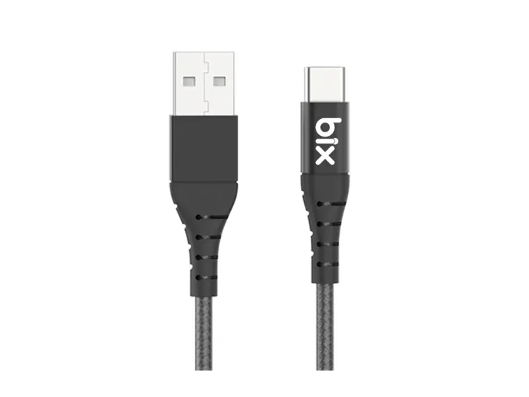 BX-UC01C USB Type-C Güçlendirilmiş Şarj Kablosu Siyah