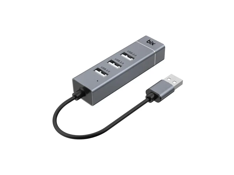 BX03HB 3 Port USB 2.0 ve 10/100Mbps RJ45 Ethernet — görsel 4