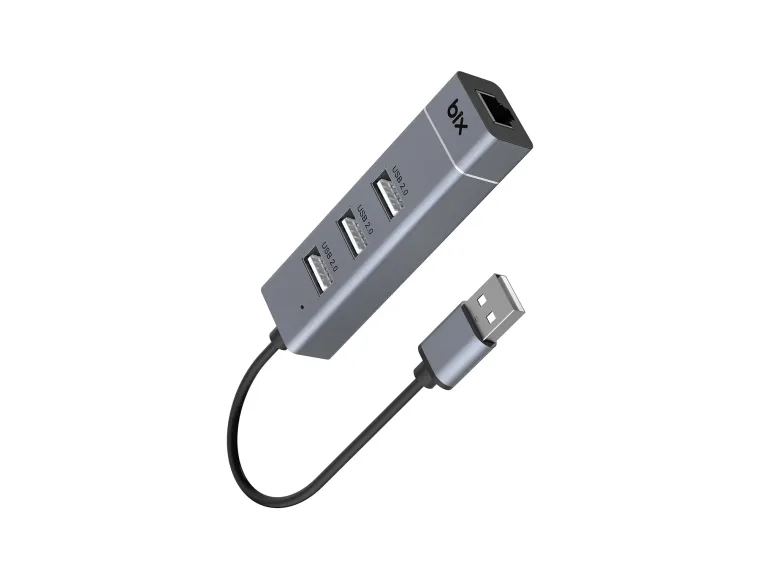 BX03HB 3 Port USB 2.0 ve 10/100Mbps RJ45 Ethernet