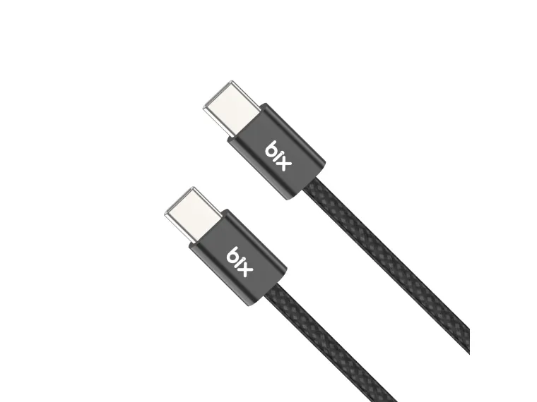 BX04CC Type-C to Type-C 60W Örgülü Şarj ve Data Kablosu — görsel 3