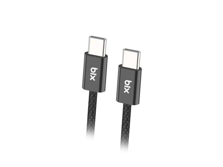 BX04CC Type-C to Type-C 60W Örgülü Şarj ve Data Kablosu