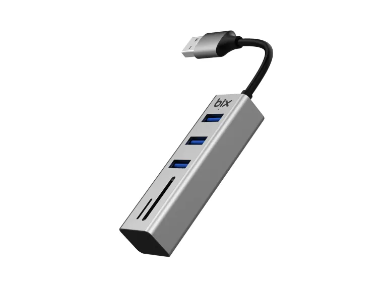 BX04HB USB 3.0 Kart Okuyucu ve 3 Portlu Çoklayıcı Hub