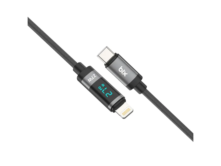 BX06CL Type-C to Lightning iPhone 27W Örgülü LED — görsel 3