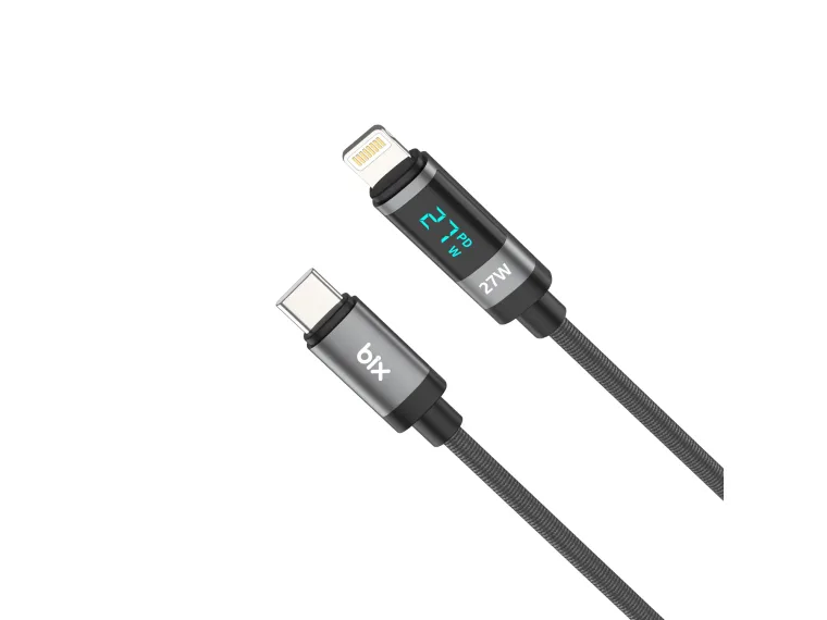 BX06CL Type-C to Lightning iPhone 27W Örgülü LED — görsel 4