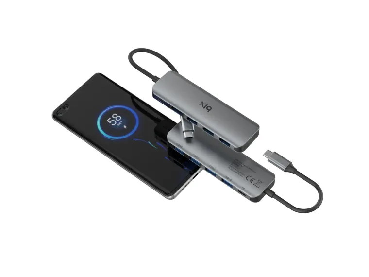 BX07HB Type-C PD 4 Portlu USB 3.0 Dönüştürücü Hub — görsel 4
