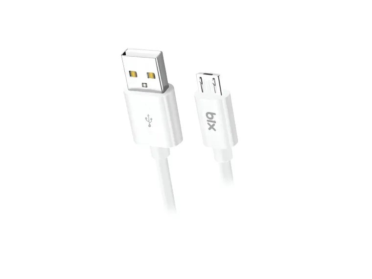 BX100MW 3A Micro USB Şarj ve Data Kablosu Beyaz