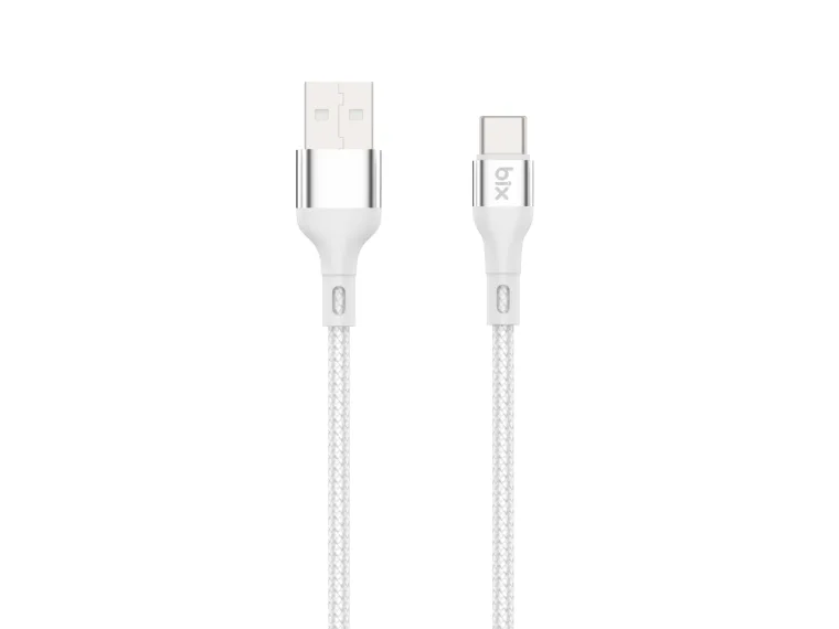 BX101AC 15W USB-A to Type-C Örgülü Şarj ve Data Kablosu