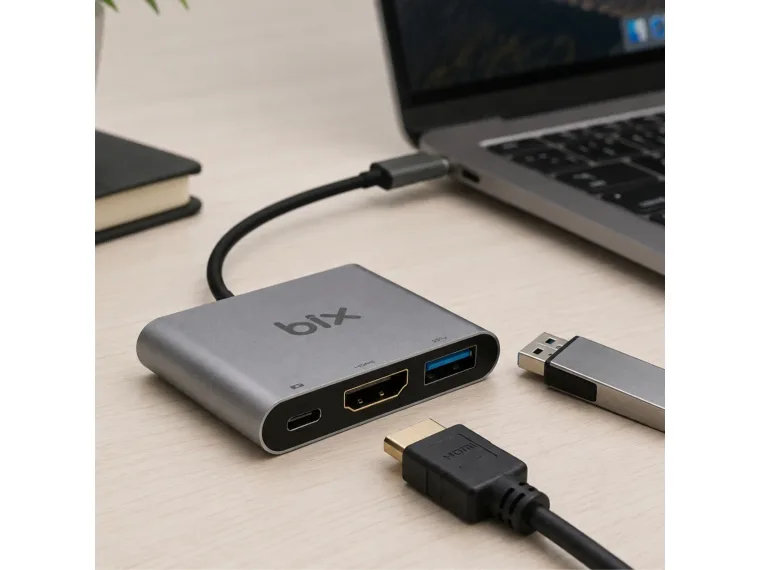 BX13HB Type-C HDMI USB PD Dönüştürücü Adaptör — görsel 3