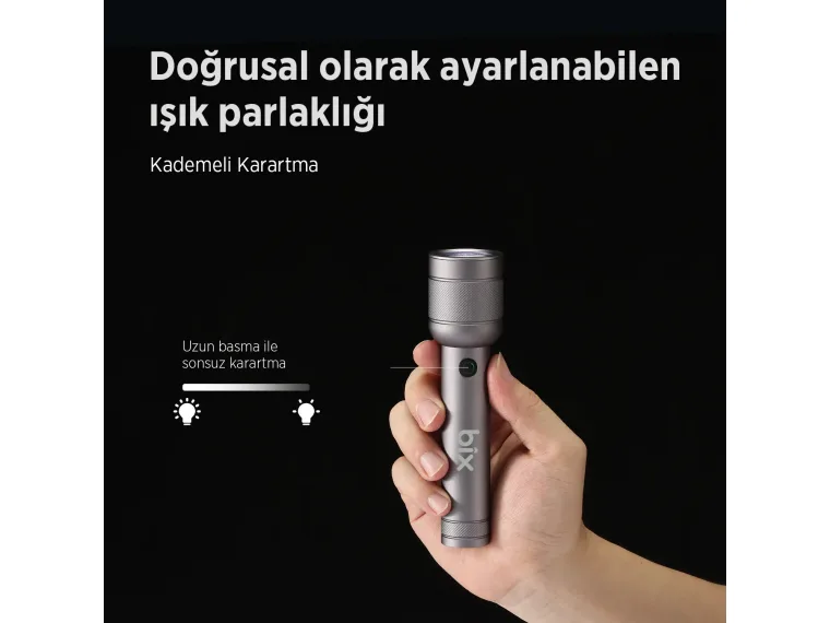 Flashlight BX2186FL 3W LED, Max. 910 Lümen Parlaklık — görsel 7