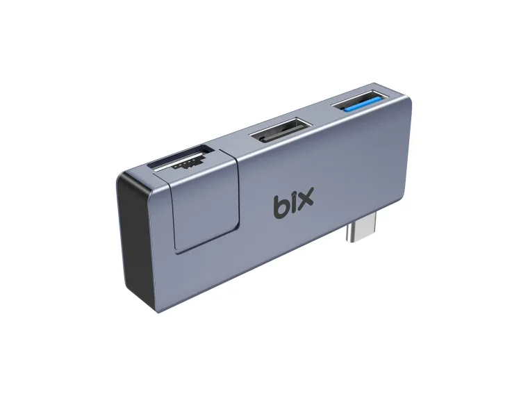 BX21HB Type-C to USB 3.2 USB 2.0 RJ45 Dönüştürücü