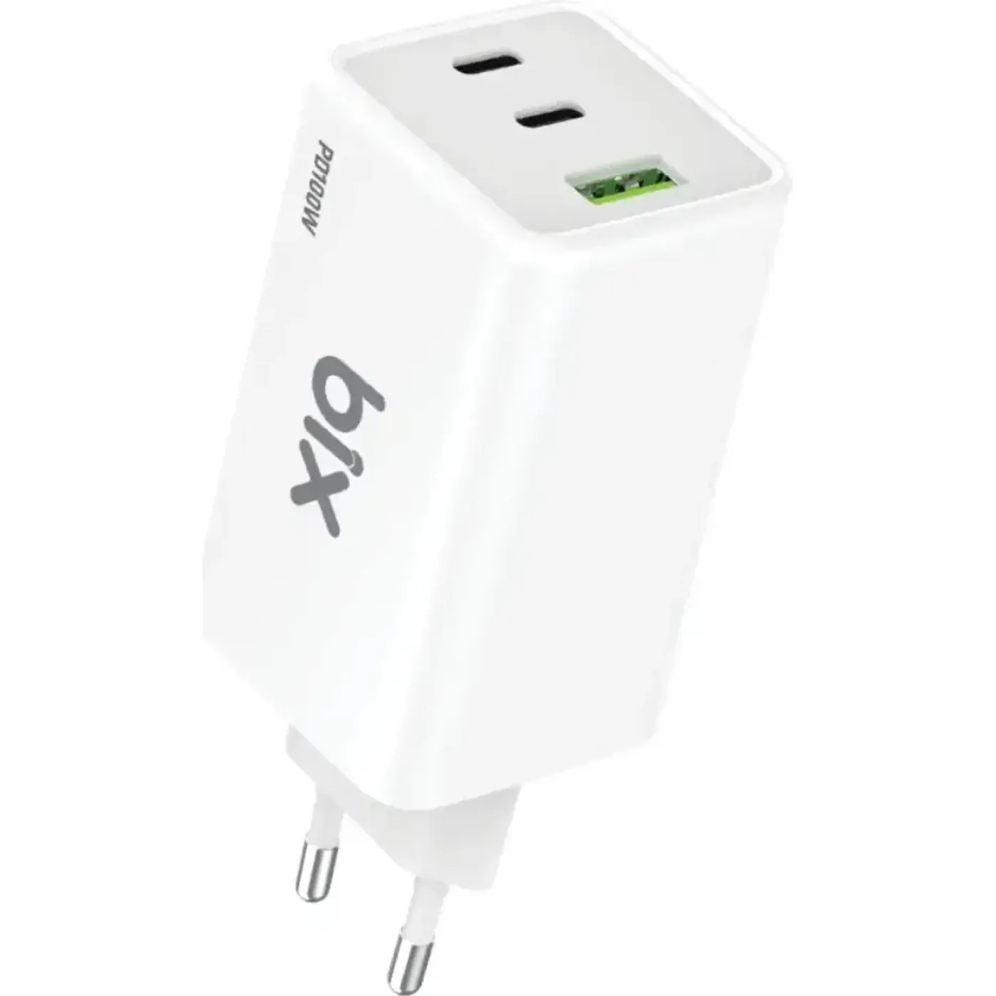 BX3P101G 100W GaN Hızlı Şarj Cihazı Üçlü Portlu, USB-C