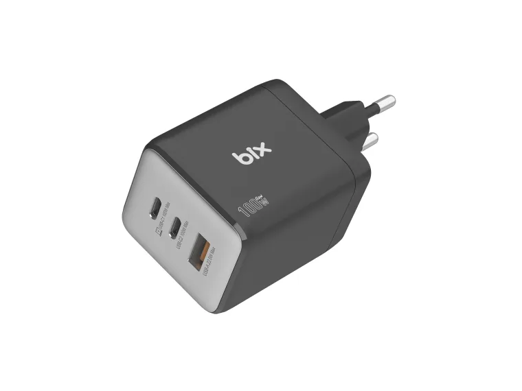 BX3P102G 100W 3 Portlu USB-C + USB-A GaN Şarj Aleti — görsel 3