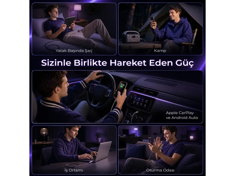 BX4IN1C 65W USB-A, USB-C, Lightning Çok Fonksiyonlu — görsel 6