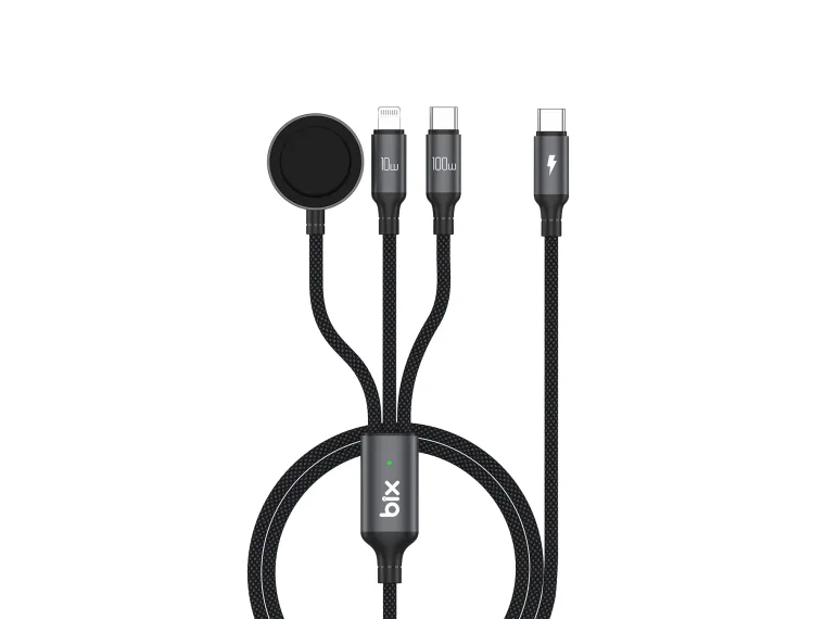 BXA3W1 100W Type-C, Lightning ve Apple Watch için 3’ü 1