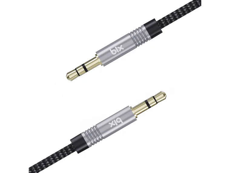 BXAU103 3.5mm Erkek to Erkek Örgülü TRS Stereo Aux Ses — görsel 4