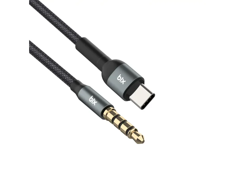 BXAU1C Type-C 3.5mm Aux Hi-Fi Ses Kablosu 1 Metre — görsel 3