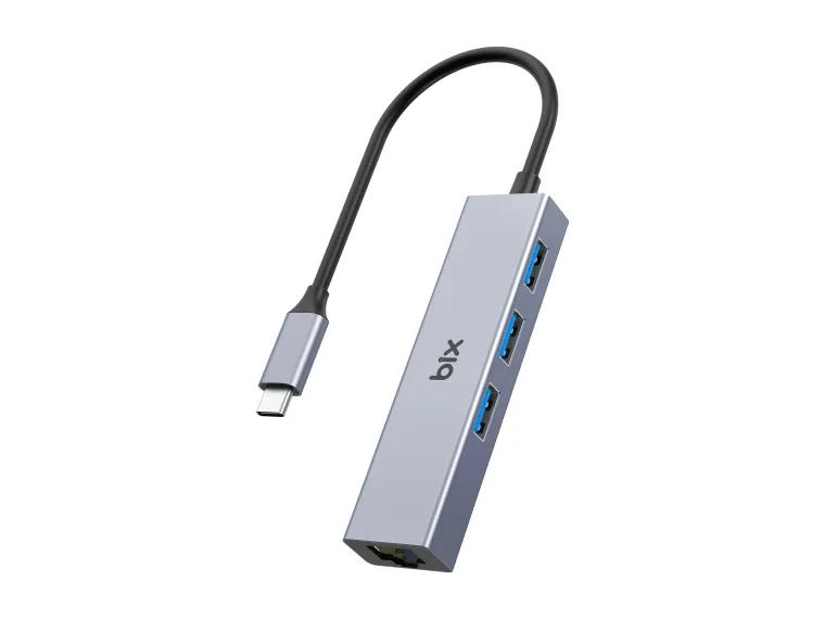 BXC06HB Type-C to USB 3.2 Gigabit Ethernet 3 Portlu — görsel 3