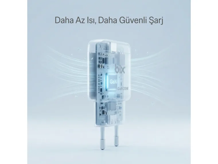 BXC20 GaN Teknolojili Type-C PD 20W Hızlı Şarj Adaptörü — görsel 5