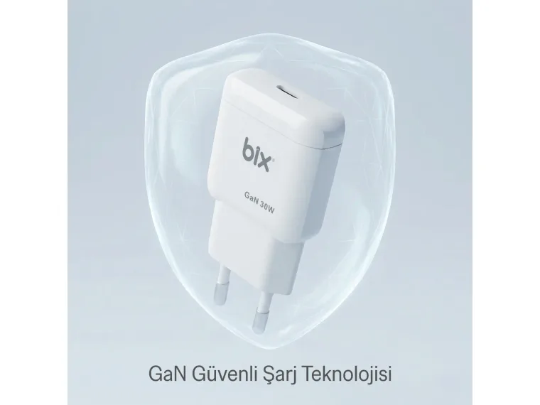 BXC30 GaN Teknolojili Type-C PD 30W Hızlı Şarj Adaptörü — görsel 7