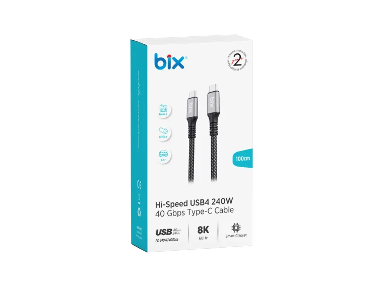 BXCC242 USB4 Thunderbolt 3/4 Uyumlu USB-C IF 240W — görsel 5