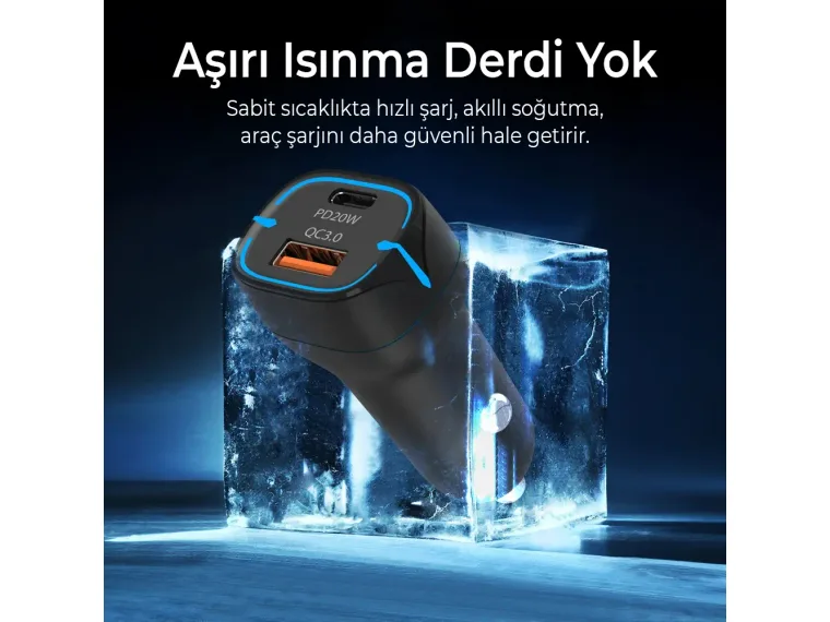 BXCCP36WT 38W Type-C PD 20W ve USB-A QC 3.0 18W Çift — görsel 5