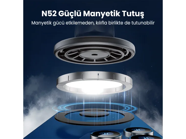 BXCH13 360° Ayarlanabilir Hava Menfezi için Metal — görsel 4