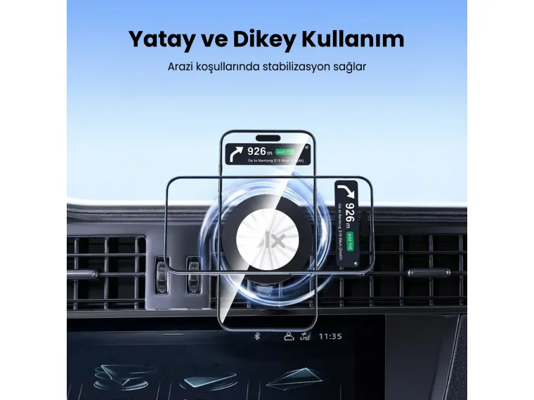 BXCH14 360° Ayarlanabilir Hava Menfezi için Metal — görsel 4