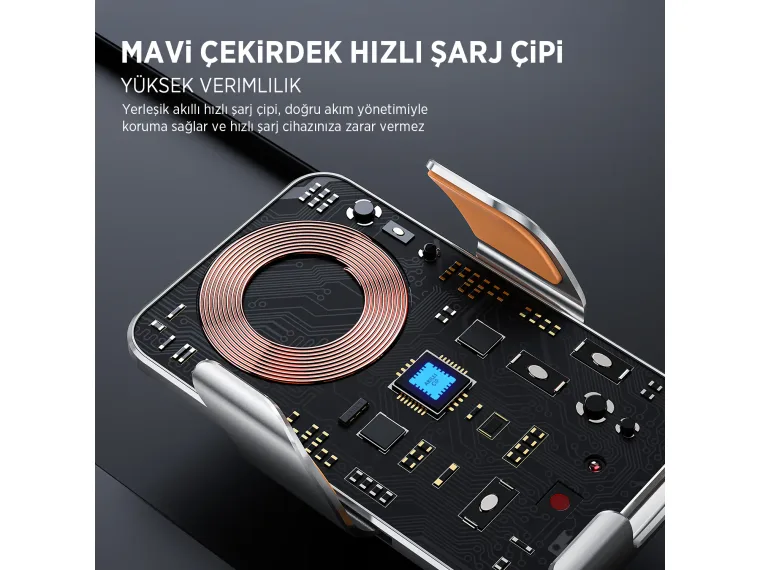 BXCH9 MagSafe 15W Kablosuz Hızlı Şarj Destekli İnce — görsel 4