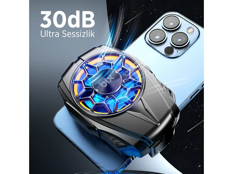 BXCP03G Sessiz ve Güçlü Telefon Soğutucu Fan Kablolu — görsel 4