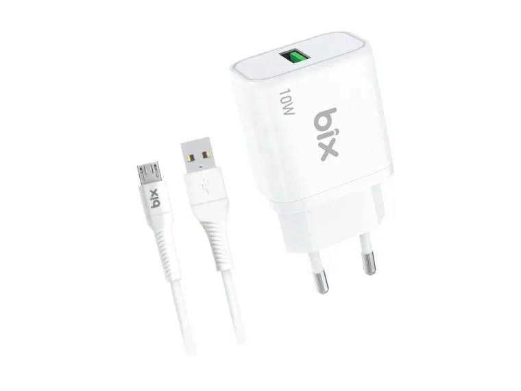 BXM10TA 10W Şarj Adaptörü ve Micro USB Şarj Kablosu 1