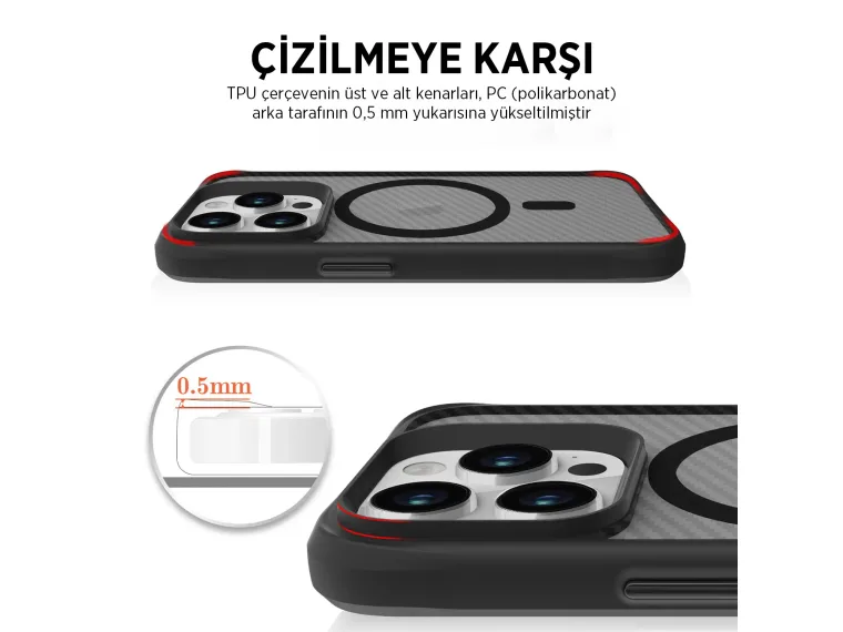 Bix Carbon Fiber Force Telefon Kılıfı – Karbon Fiber — görsel 6