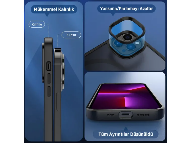 Bix MagSafe Anti-Shock Kılıf – Kaymaz Tasarım, Üstün — görsel 5