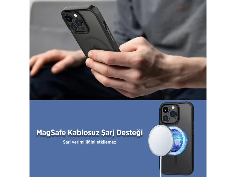 Bix MagSafe Anti-Shock Kılıf – Kaymaz Tasarım, Üstün — görsel 6