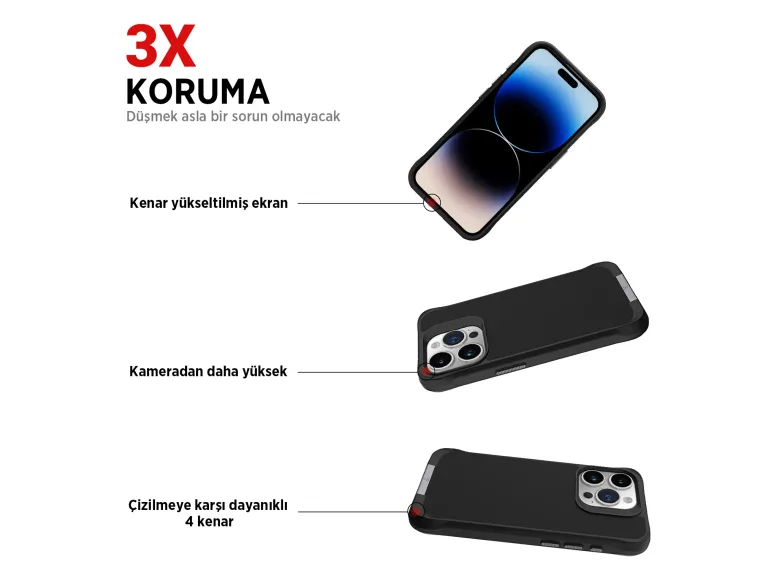 Bix Vortex MagSafe Telefon Kılıfı – Mikro Fiber İç — görsel 5