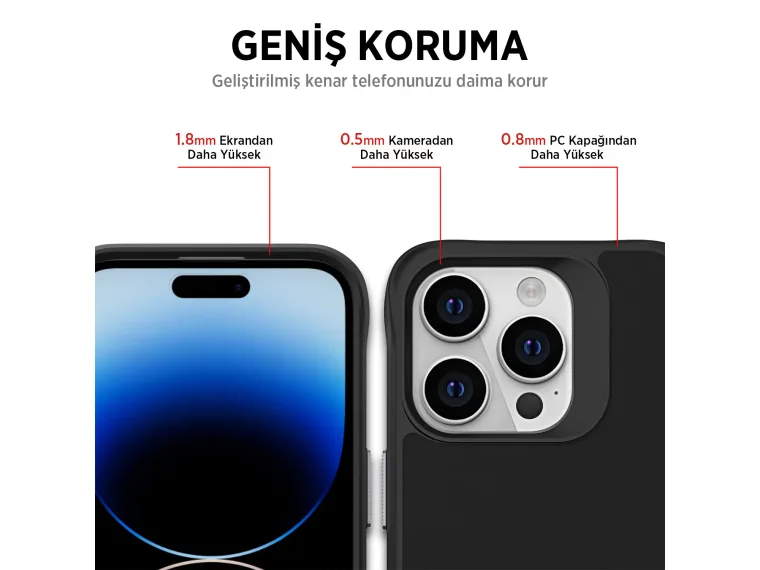 Bix Vortex MagSafe Telefon Kılıfı – Mikro Fiber İç — görsel 6