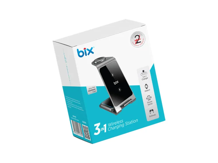BXMW3 15W 3’ü 1 Arada iPhone Apple Watch AirPods Uyumlu — görsel 5