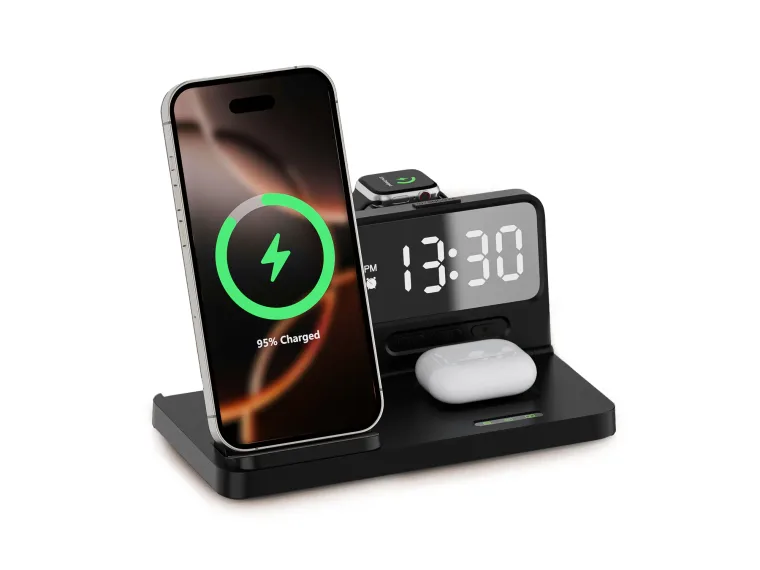 BXMW4 Alarmlı Saat Özellikli 15W Akıllı Telefon TWS