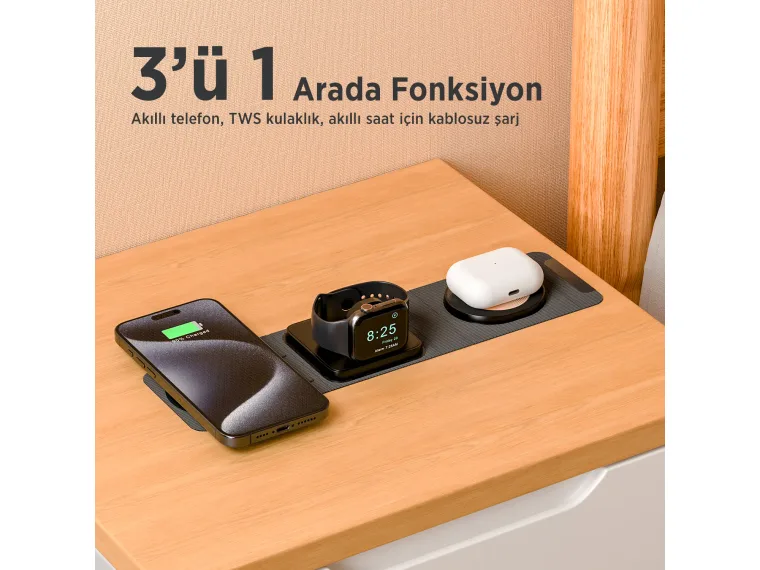 BXMW6 3’ü 1 Arada Akıllı Telefon, Akıllı Saat ve TWS — görsel 3