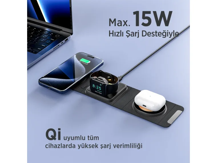 BXMW6 3’ü 1 Arada Akıllı Telefon, Akıllı Saat ve TWS — görsel 5