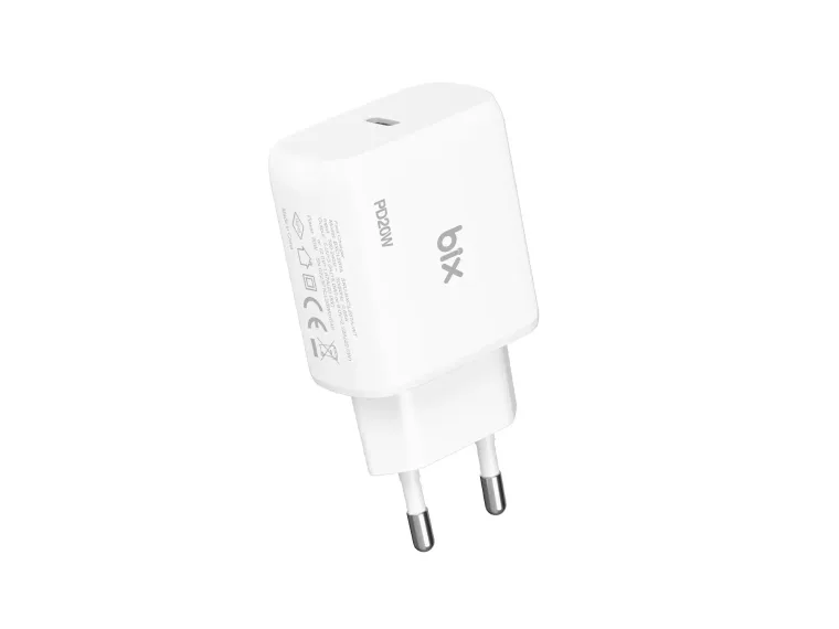 PD20TA 20W Type-C PD Hızlı Şarj Adaptörü Beyaz