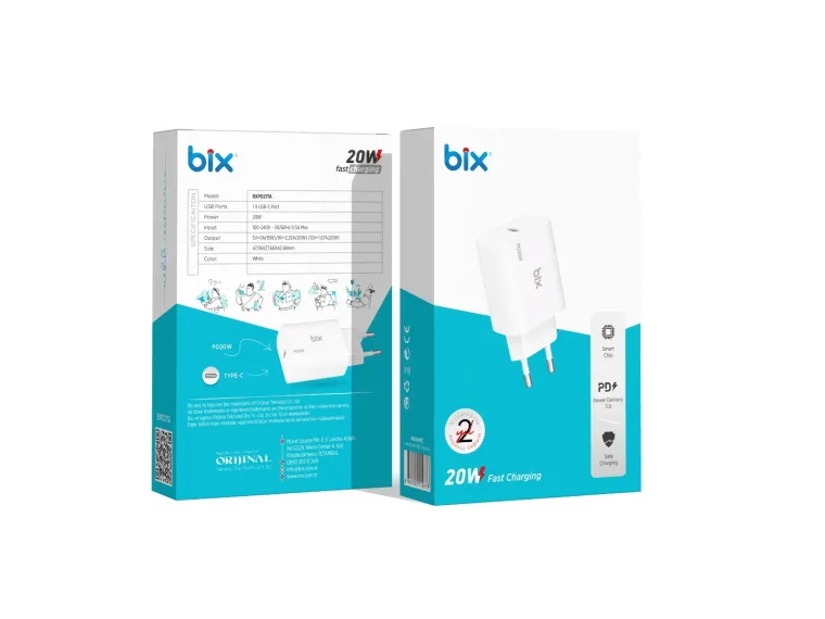BXPD21TA 20W Type-C PD 3.0 Akıllı Çip ve Akım Korumalı — görsel 4