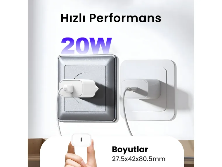 BXPD23 20W USB-C PD 3.0 Akım Korumalı Hızlı Şarj — görsel 4