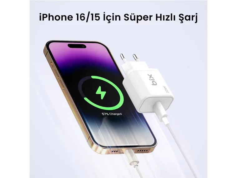BXPD31 30W USB-C PD 3.0 Akım Korumalı Hızlı Şarj — görsel 5