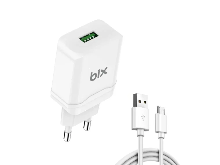 BXQC18M 18W QC 3.0 Hızlı Şarj Cihazı ve Micro USB Kablo