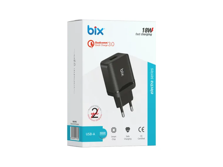 BXQCX8 18W USB-A QC 3.0 Hızlı Şarj Cihazı — görsel 3