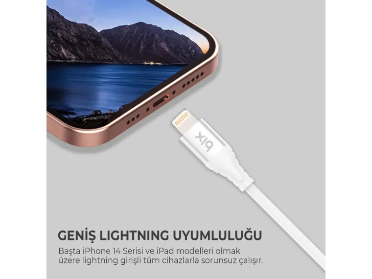 BXSC1CL 60W Type-C to Lightning Silikon Şarj ve Data — görsel 5
