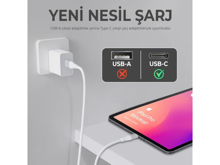 BXSC1CL 60W Type-C to Lightning Silikon Şarj ve Data — görsel 7