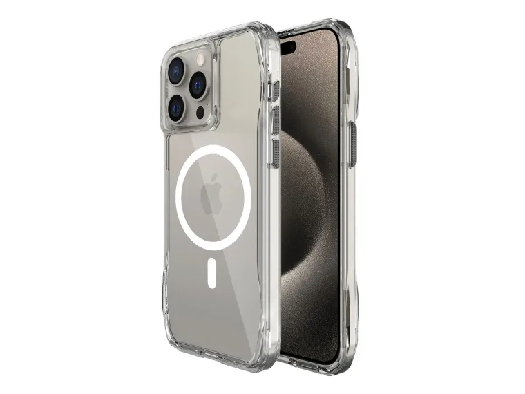 Bix Octagon MagSafe Telefon Kılıfı – Kristal Netlik
