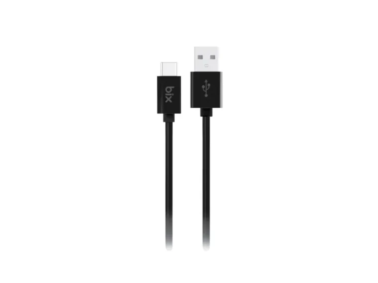 BXUC03C 3A Type-C Şarj ve Data Kablosu 1 Metre Siyah